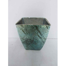 SQUARE PLANTER SHINY FOIL SMALL