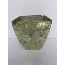 SQUARE PLANTER SHINY FOIL BIG