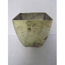 SQUARE PLANTER MATT FOIL MED