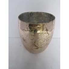 ROUND PLANTER SHINY FOIL MED