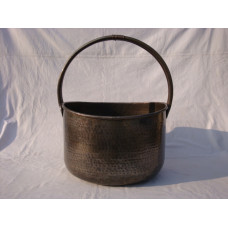 BASKET HAMMERED WITH NICKLE HANDLE