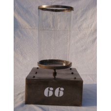 SQ BASE CHIMNEY WITH GLASS AND RING