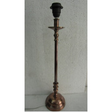 Lampvoet groot pipe rond voet copper