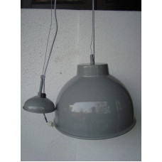 Hanglamp rond 31 cm light grey