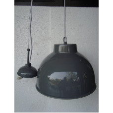 Hanglamp rond 31 cm dark grey