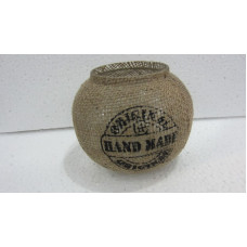 HAND MADE JUTE VOTIVE ROUND