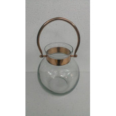 Lantaarn bol clear/copper