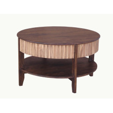 WOODEN ROUND COFFEE TABLE