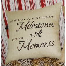 CC BLEACH JUTE MILESTONES 40X40