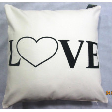 Kussen 45x45 white love