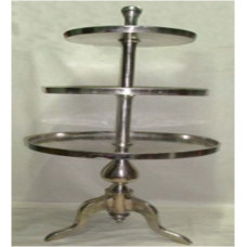 ETAGERE 3-TIER RAW NICKLE