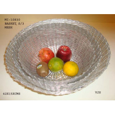 S/3 ROUND BASKET