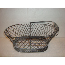 OVAL HANDLE BASKET(BLACK)