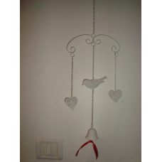 HANGING BIRD HEART