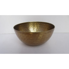 Bowl hammered med brass ant.