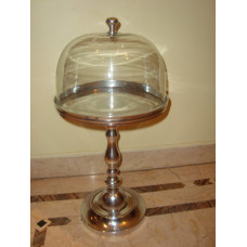 CAKE DISH W GLASS COVER