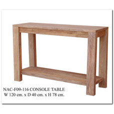 CONSOLE TABLE W SHELF