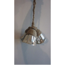 THREE DESIGNER BELLS WITH ROPE