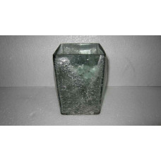 DIAMOND CUT SQ. VASE BIG STONES RECYCLED