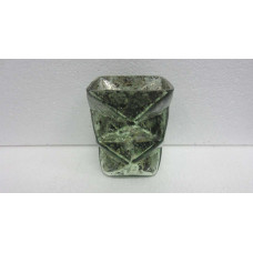 ZIG ZAG SQ. VASE TAPER STONES RECYCLED