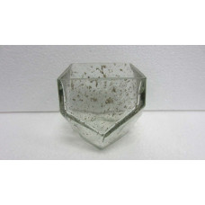 DIAMOND CUT SQ. VASE SMALL STONES