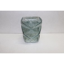 ZIG ZAG SQ VASE TAPER STONES