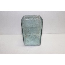 DIAMOND CUT SQ VASE BIG STONES