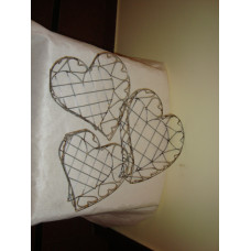 HEART BASKETS SET/3