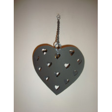 HEART T/L HANGING BIG 16CM