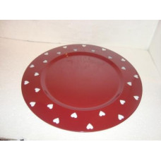 HEART CHARGER PLATE 30CM