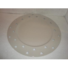 HEART CHARGER PLATE 40CM