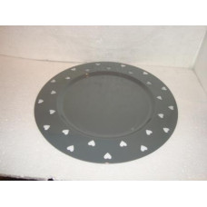 HEART CHARGER PLATE 40CM