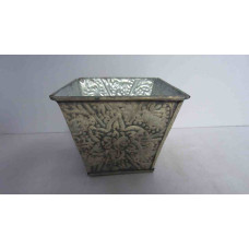 FLOWERS DESIGN SQ. PLANTER SMALL