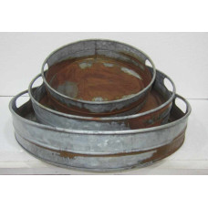 round tray set/3 handle