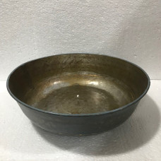 Bowl round hammered blue vintage