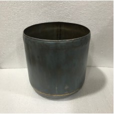 Drum vase low blue vintage