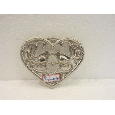 ALUMINIUM HANGING SPARROW HEART