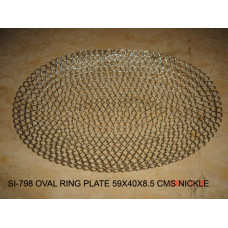 OVAL RING PLATE - NICKLE