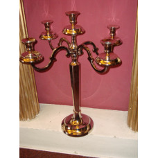 ALUMINIUM 5 LITE CANDLE STAND