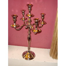 ALUMINIUM 5 LITE CANDLE STAND