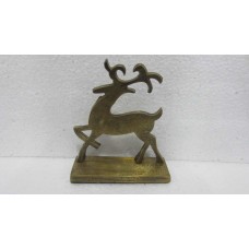 1 LEG CROSS REINDEER ON BASE