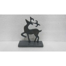 1 LEG BEND REINDEER ON BASE