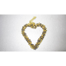 ASSORTED BEADED HEART BIG