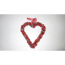 ASSORTED BEADED HEART  BIG