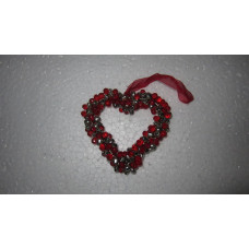 ASSORTED BEADED HEART SMALL