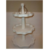 THREE TIER FLOWER TRAY (WHITE)