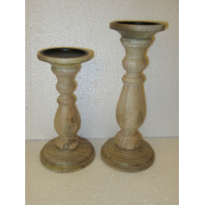 CANDLE STAND CARVING SMALL