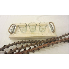 TRAY WITH ROPE HANDLE