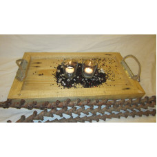 TRAY WITH ROPE HANDLE