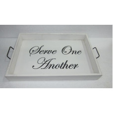 SERVE ONE ANOTHER TRAY BIG